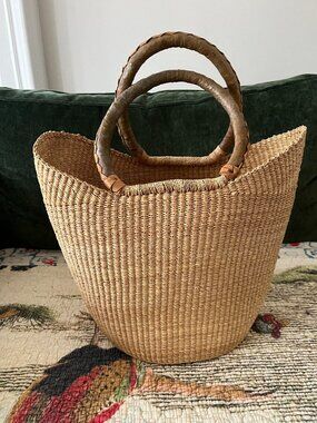 Jenni Kayne Structured Bag w/ Leather Handles